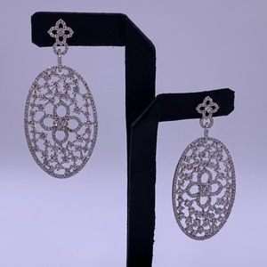 Swarovski Crystal Sterling Silver Earring